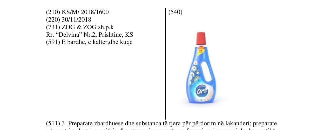 Zëri i markës Markë figurative në buletin
