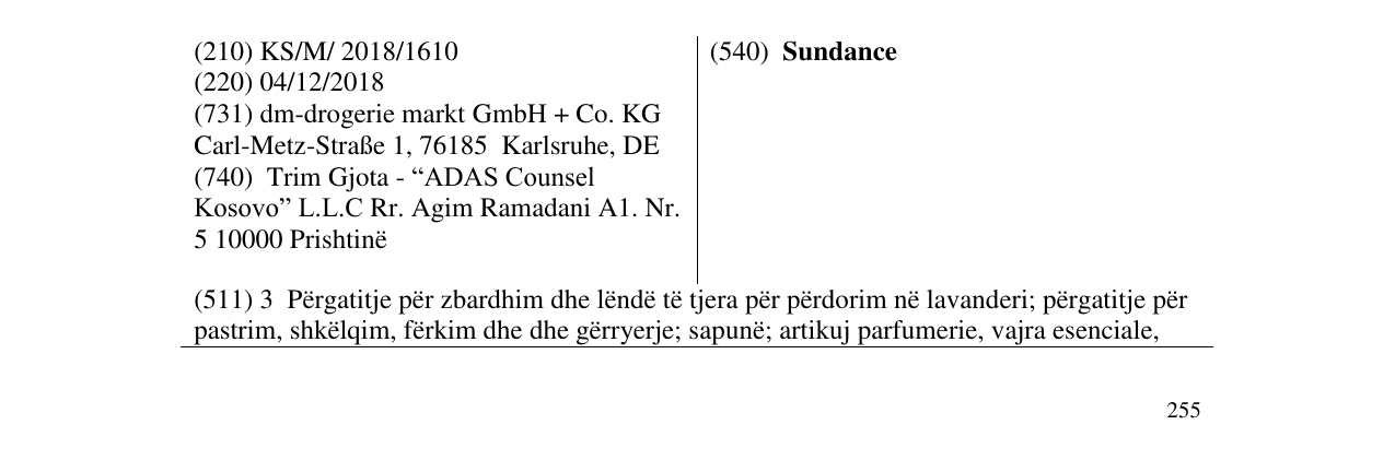 Zëri i markës Sundance në buletin