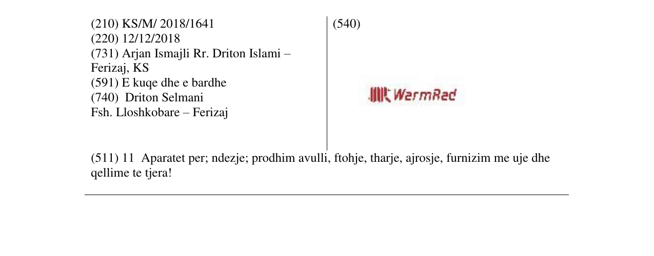 Zëri i markës WarmRad në buletin