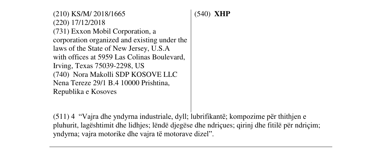 Zëri i markës XHP në buletin