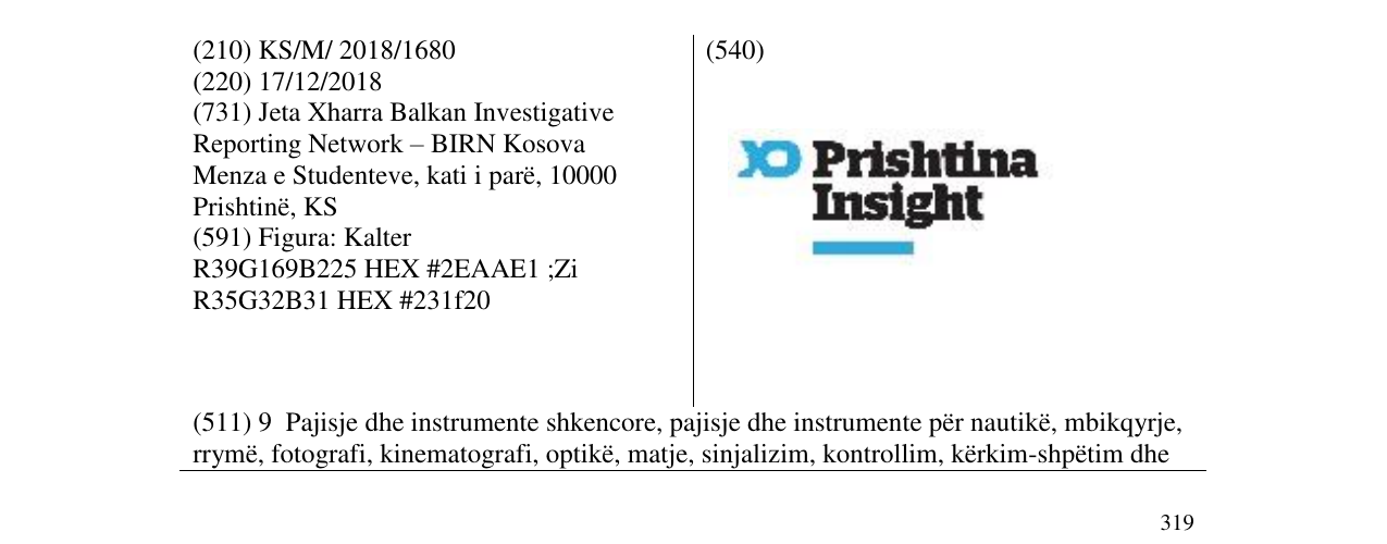 Zëri i markës Prishtina Insight në buletin