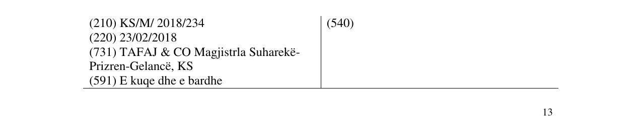 Zëri i markës Markë figurative në buletin