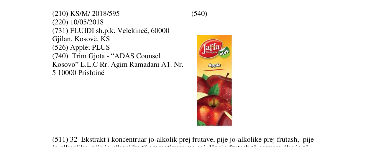 Zëri i markës JC Apple në buletin