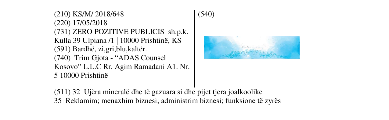 Zëri i markës Markë figurative në buletin