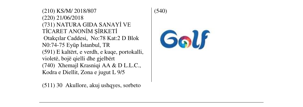 Zëri i markës Markë figurative në buletin