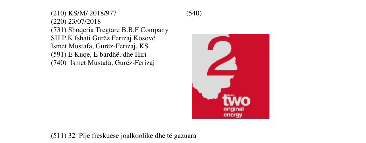 Zëri i markës Markë figurative në buletin
