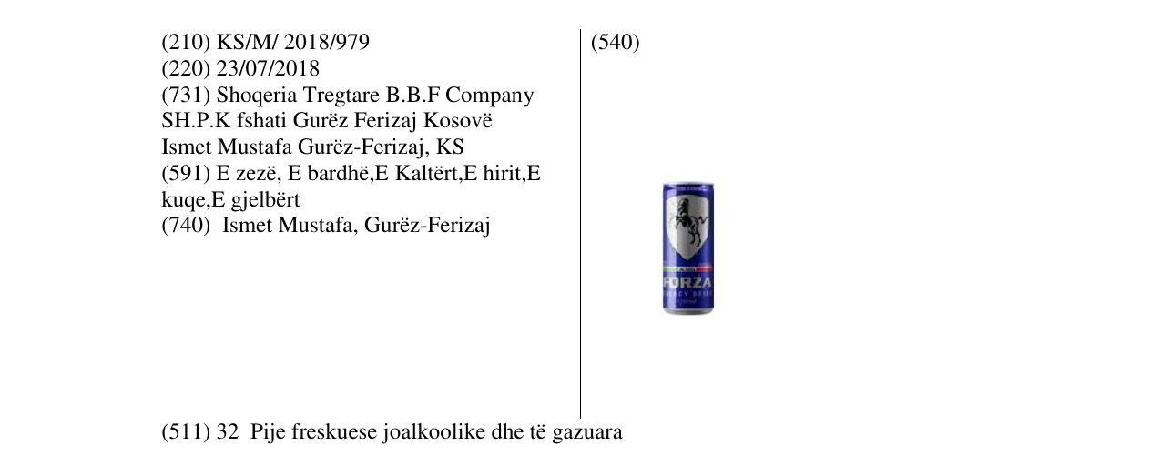 Zëri i markës Markë figurative në buletin