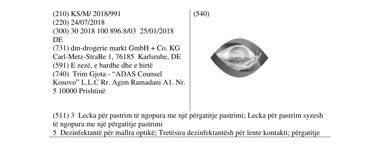 Zëri i markës Markë figurative në buletin