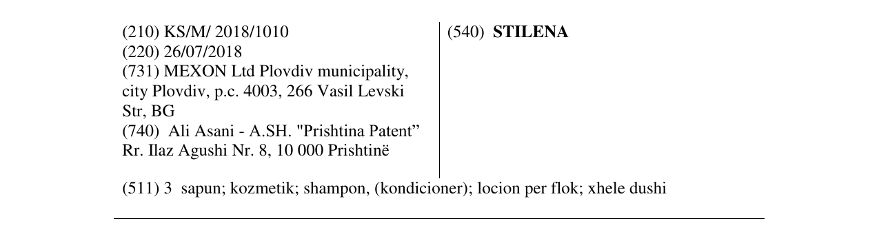 Zëri i markës STILENA në buletin