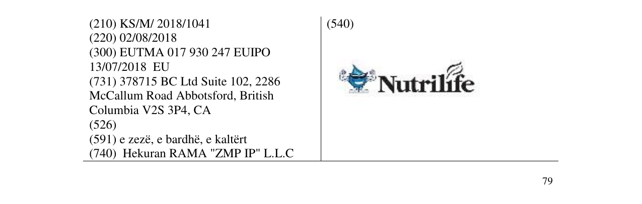 Zëri i markës Nutrilife në buletin