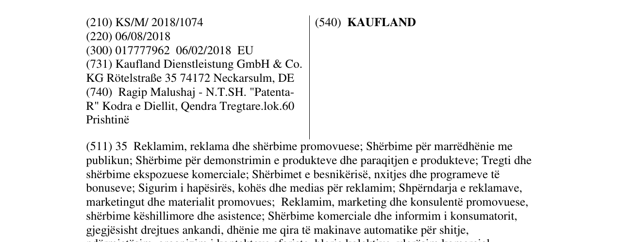 Zëri i markës KAUFLAND në buletin