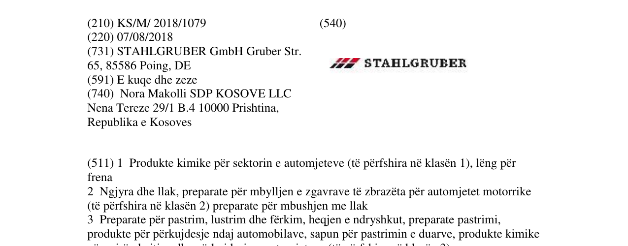 Zëri i markës Markë figurative në buletin