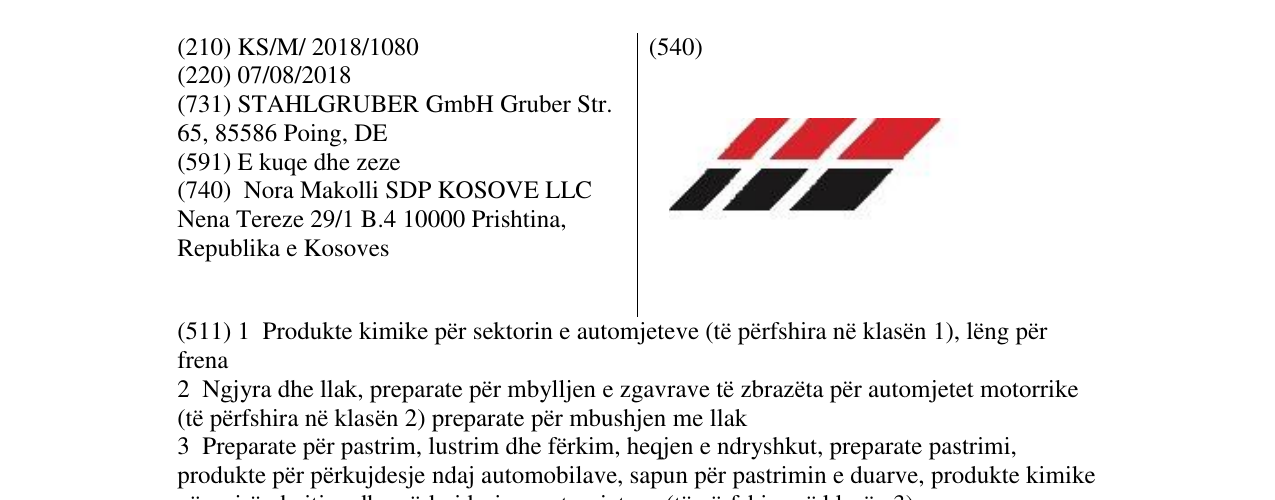Zëri i markës Markë figurative në buletin