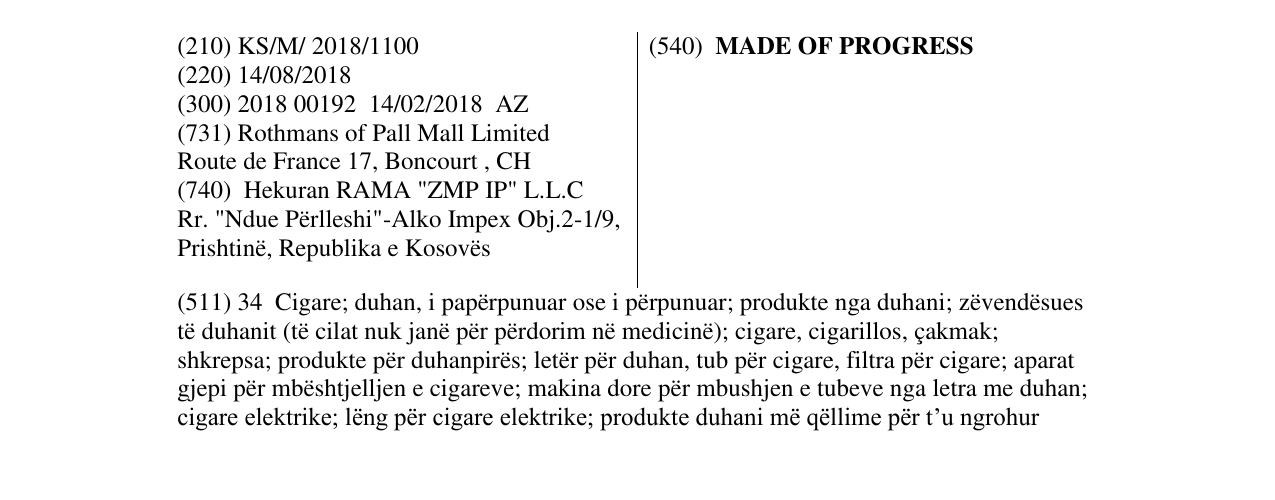 Zëri i markës MADE OF PROGRESS në buletin