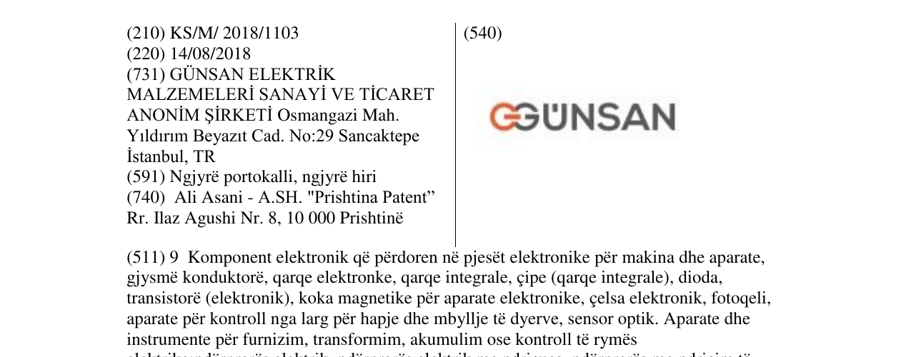 Zëri i markës Markë figurative në buletin