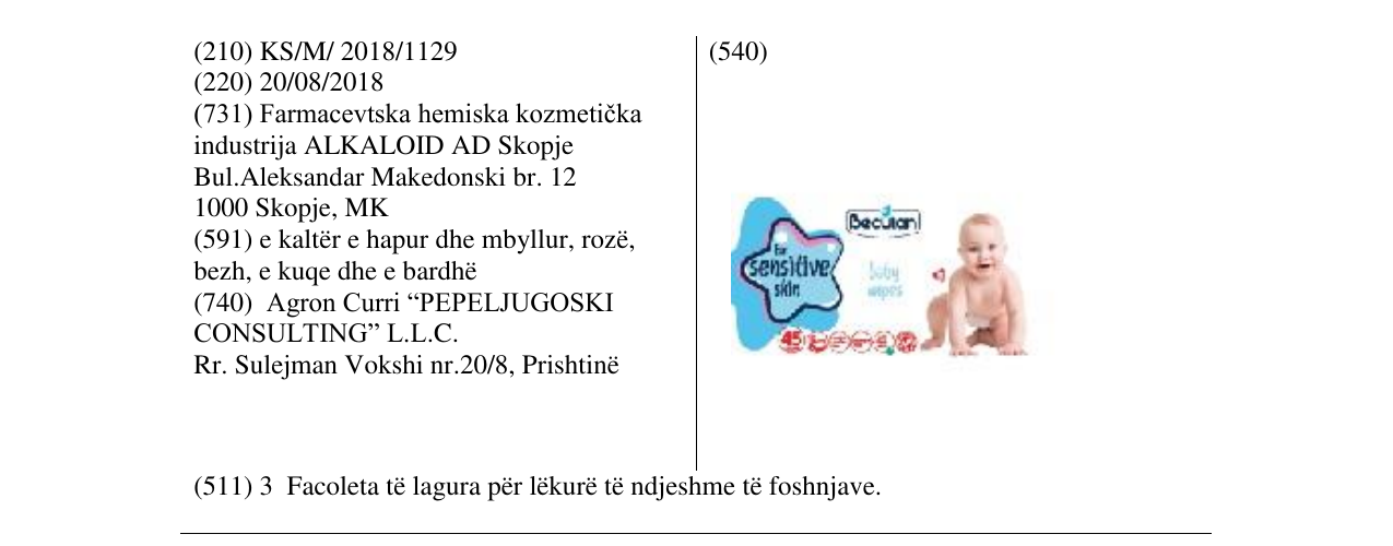 Zëri i markës Markë figurative në buletin