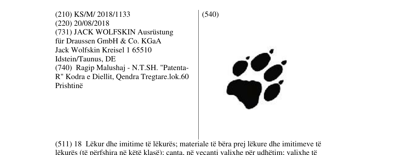 Zëri i markës Markë figurative në buletin