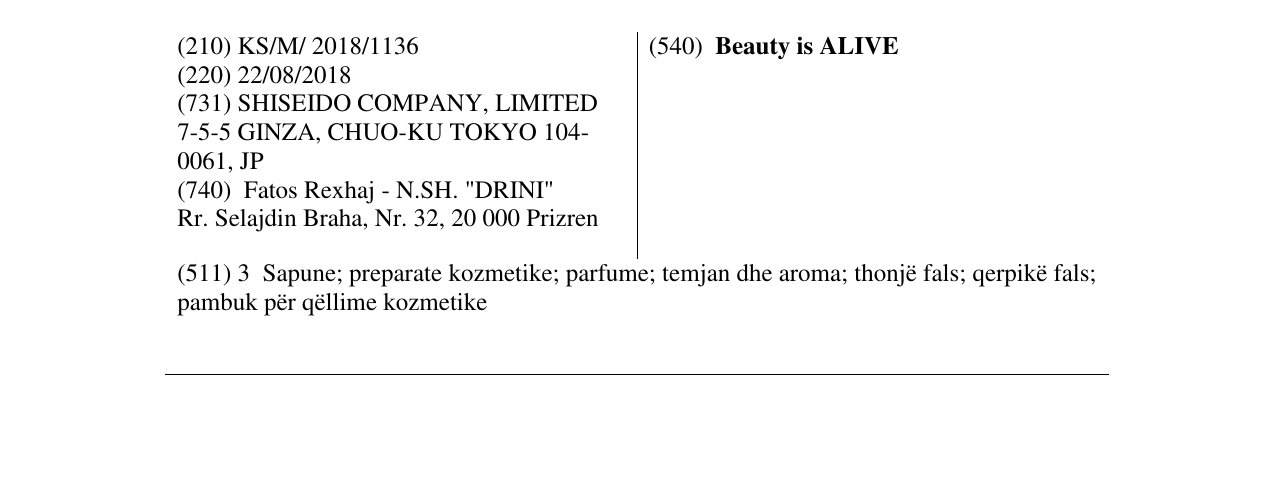 Zëri i markës Beauty is ALIVE në buletin