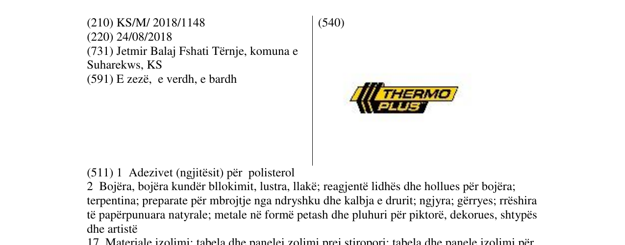 Zëri i markës Markë figurative në buletin