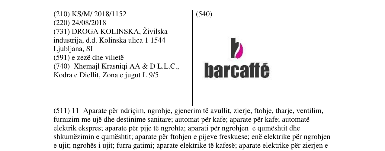 Zëri i markës Markë figurative në buletin