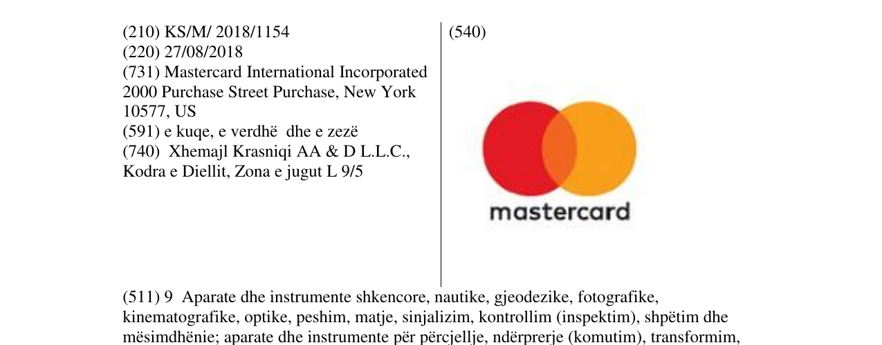 Zëri i markës Markë figurative në buletin