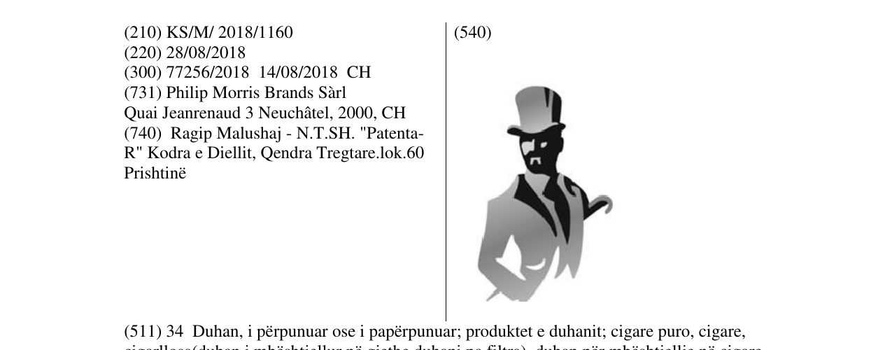 Zëri i markës Markë figurative në buletin