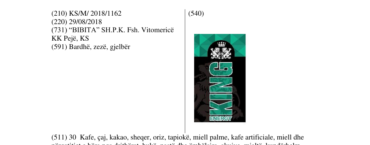 Zëri i markës Markë figurative në buletin