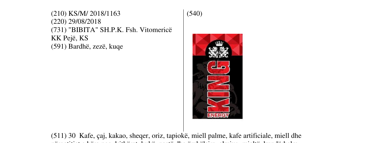 Zëri i markës Markë figurative në buletin
