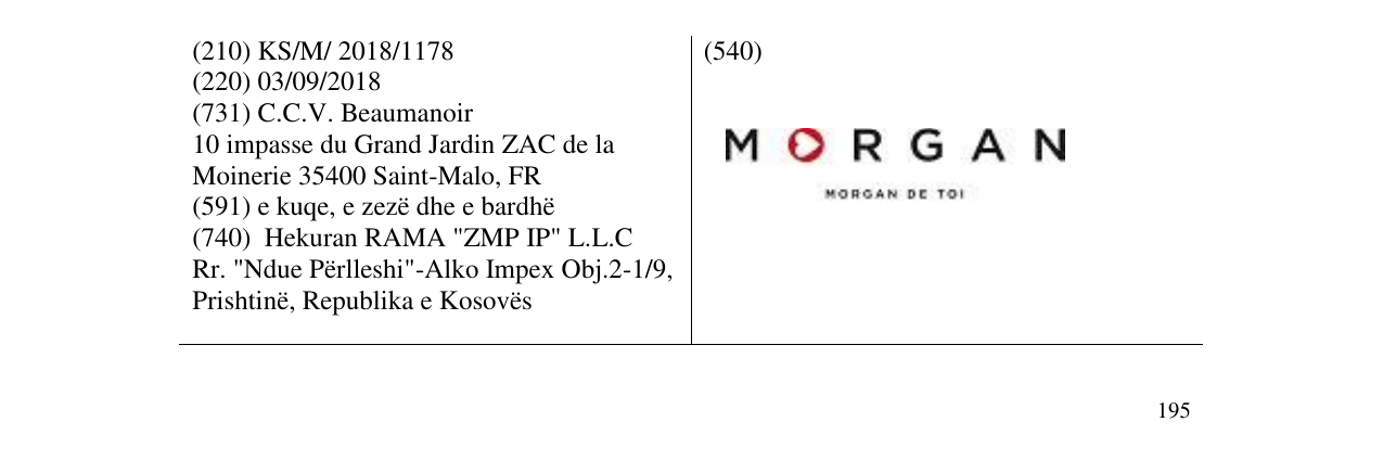 Zëri i markës Markë figurative në buletin
