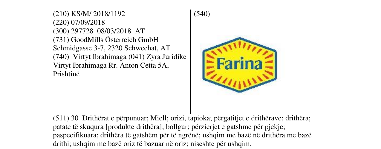 Zëri i markës Markë figurative në buletin