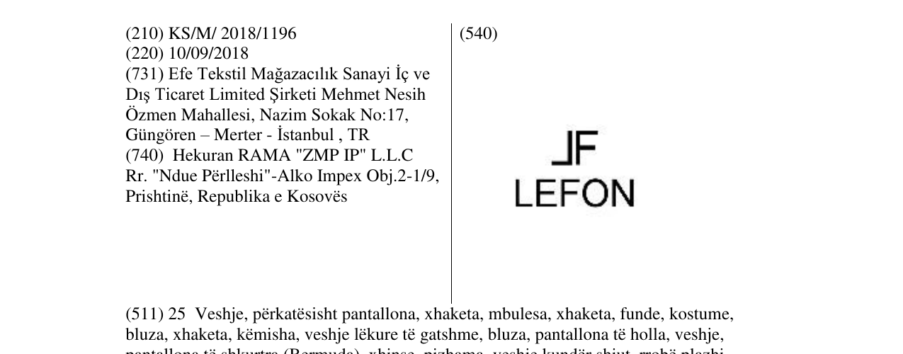 Zëri i markës Markë figurative në buletin