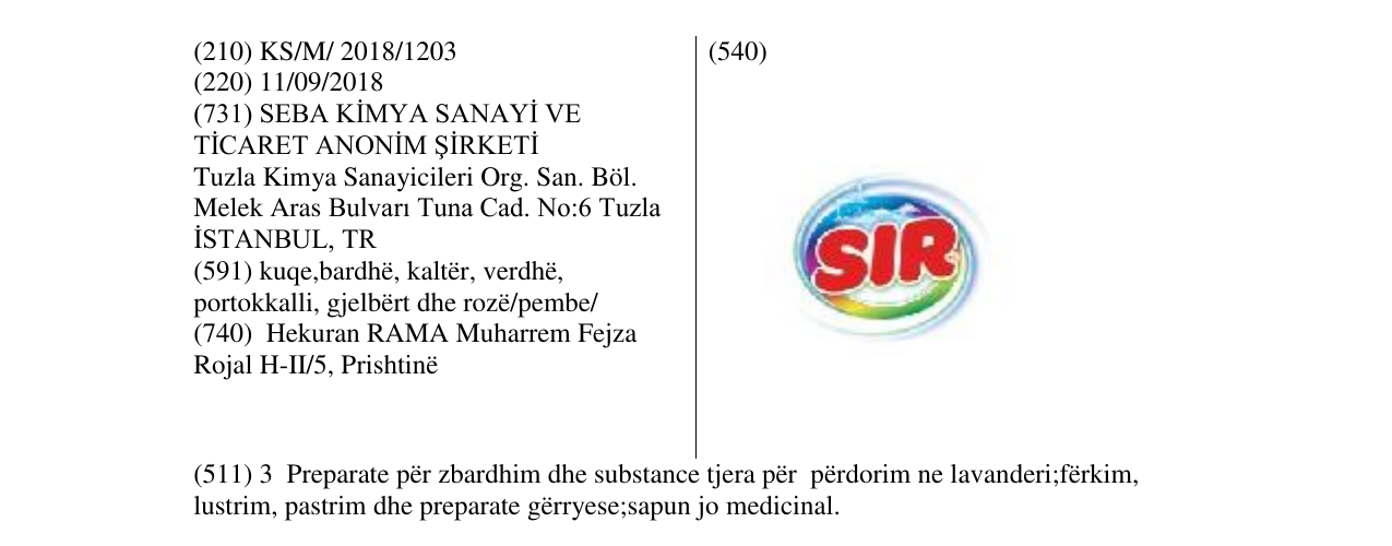 Zëri i markës Markë figurative në buletin