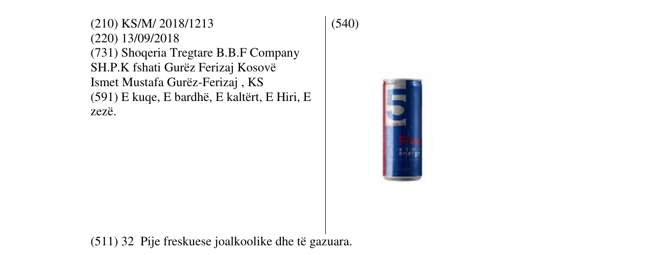 Zëri i markës Markë figurative në buletin