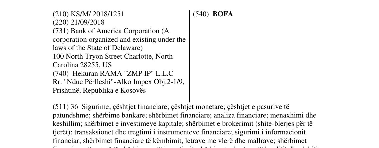 Zëri i markës BOFA në buletin