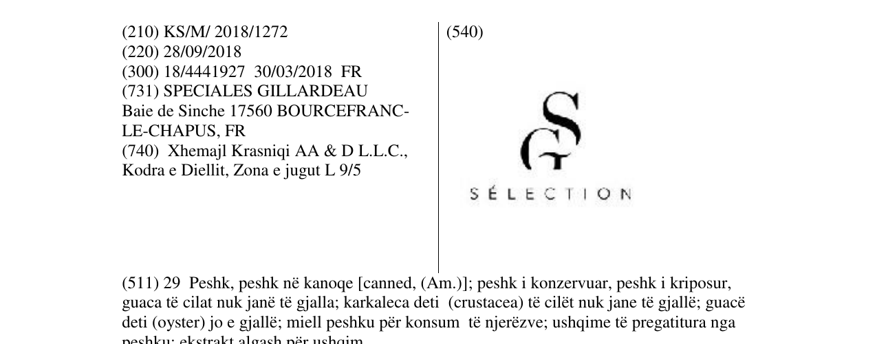 Zëri i markës Markë figurative në buletin