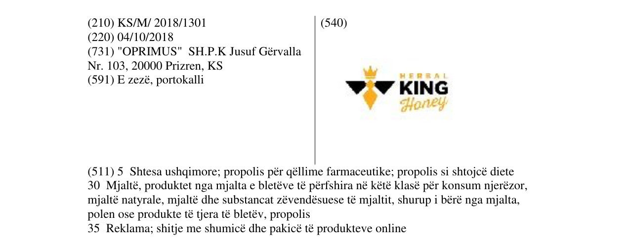 Zëri i markës Markë figurative në buletin