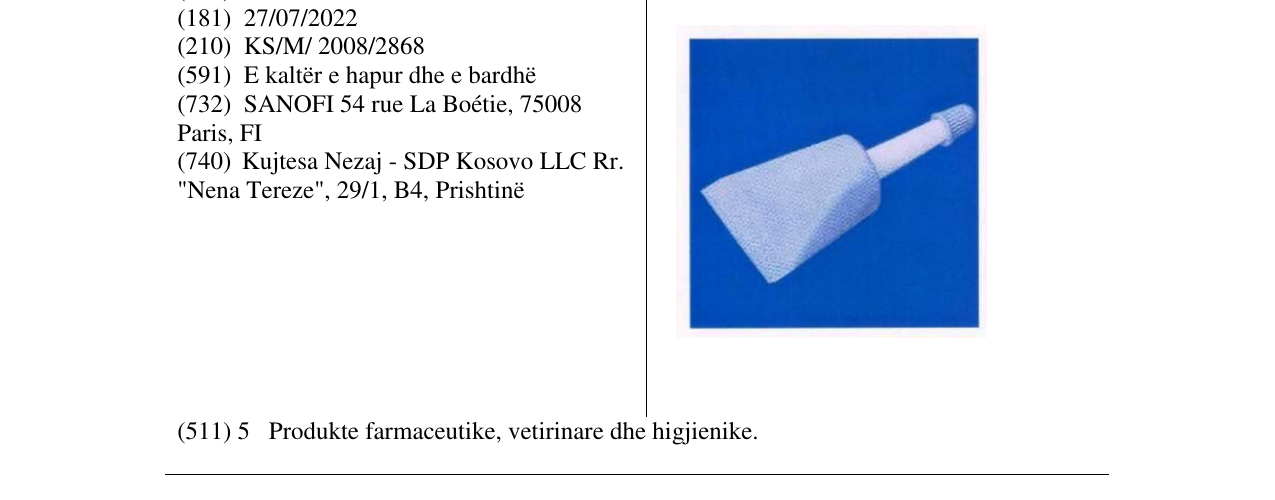 Zëri i markës Markë figurative në buletin