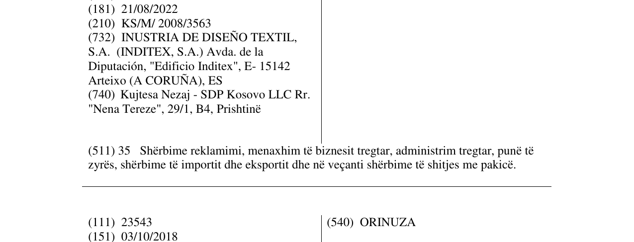 Zëri i markës PULL & BEAR në buletin
