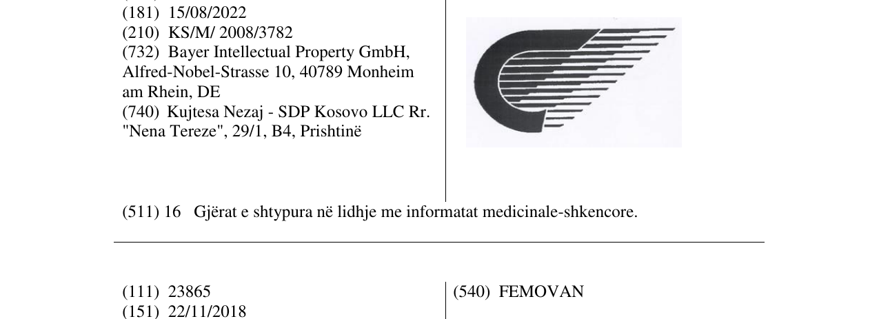 Zëri i markës Markë figurative në buletin