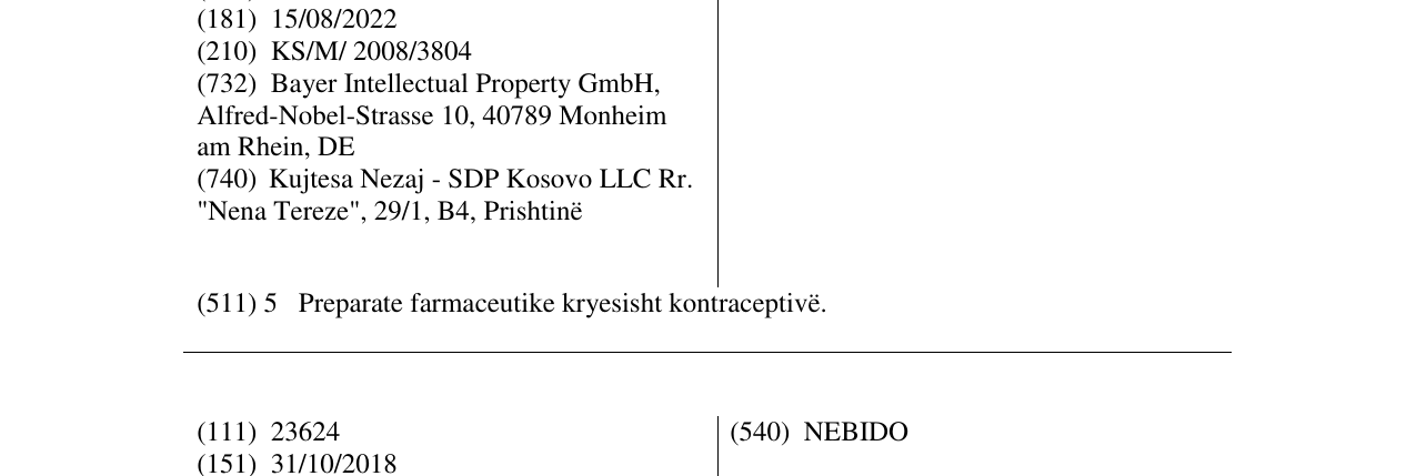 Zëri i markës YAZ në buletin