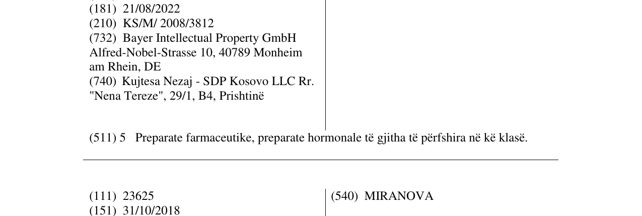 Zëri i markës QLAIRA në buletin