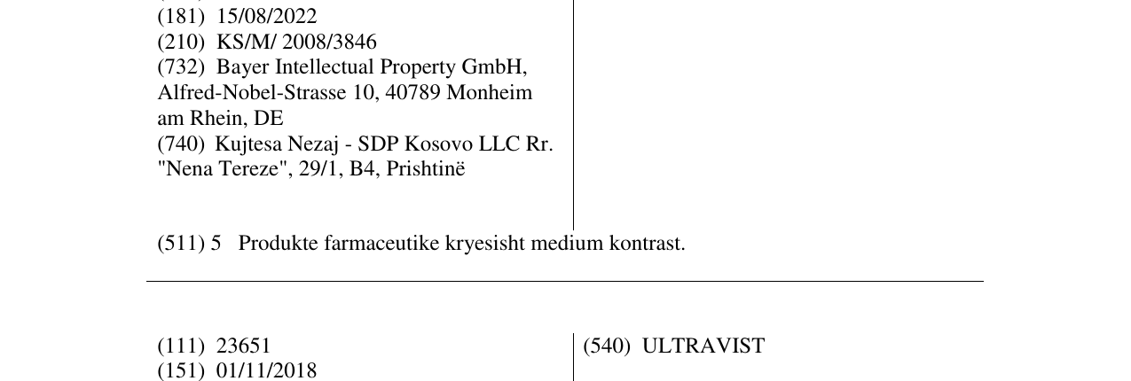 Zëri i markës PRIMOVIST në buletin