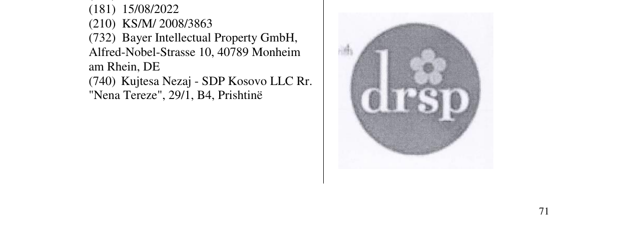 Zëri i markës drsp në buletin