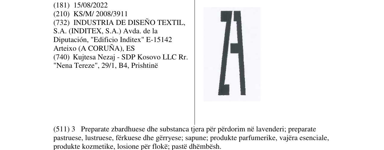 Zëri i markës Markë figurative në buletin