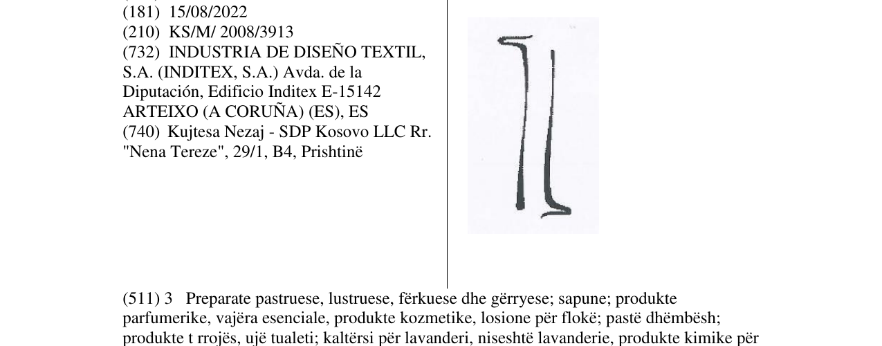 Zëri i markës Markë figurative në buletin
