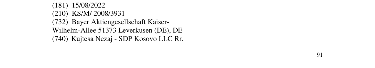 Zëri i markës RAXIL në buletin