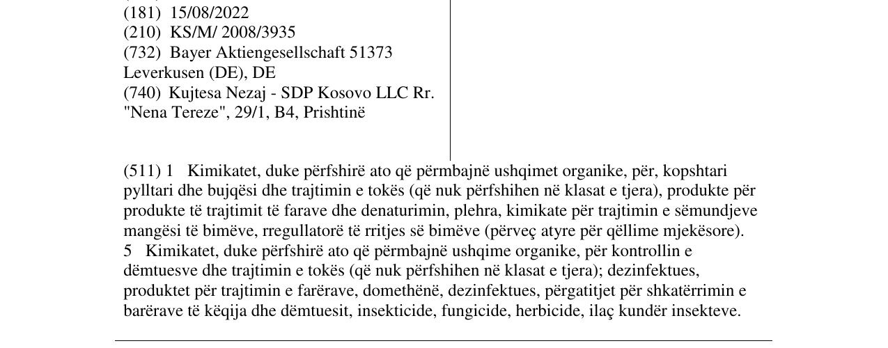 Zëri i markës TELDOR në buletin