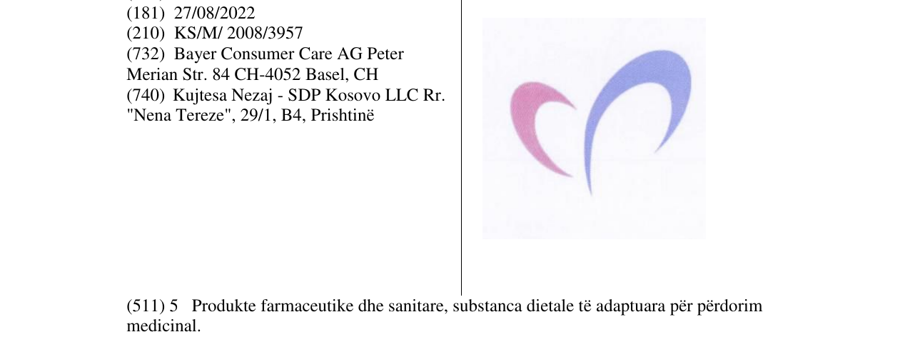 Zëri i markës Markë figurative në buletin