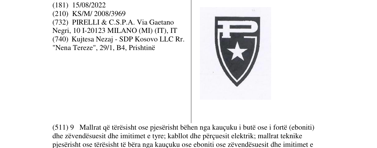 Zëri i markës Markë figurative në buletin