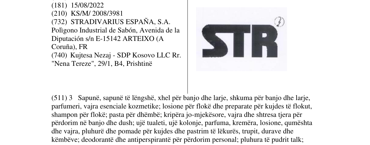 Zëri i markës STR në buletin